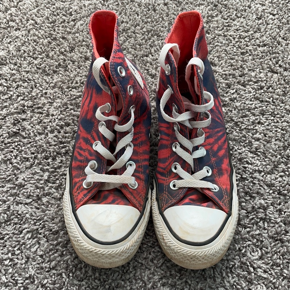 Converse All Star, 7, Red and Navy Blue